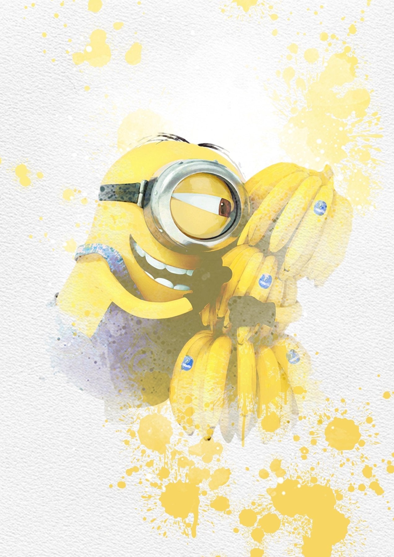 Set of 8 minions Disney Watercolour Printable Poster - 98typesPRINTABLES