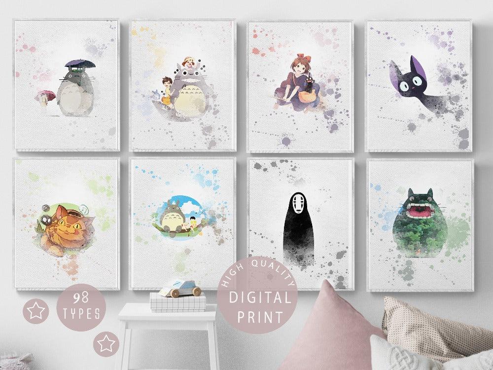 Set of 8 Totoro PRINTABLE Poster - 98typesPRINTABLES