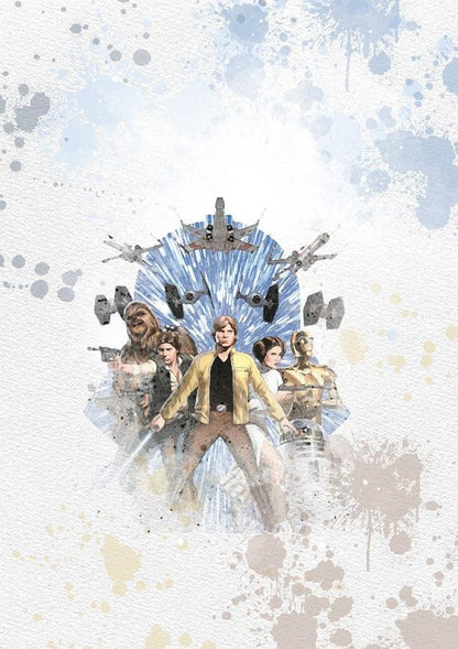 Star Wars Poster 8 Set Printable Watercolour Print - 98typesPRINTABLES
