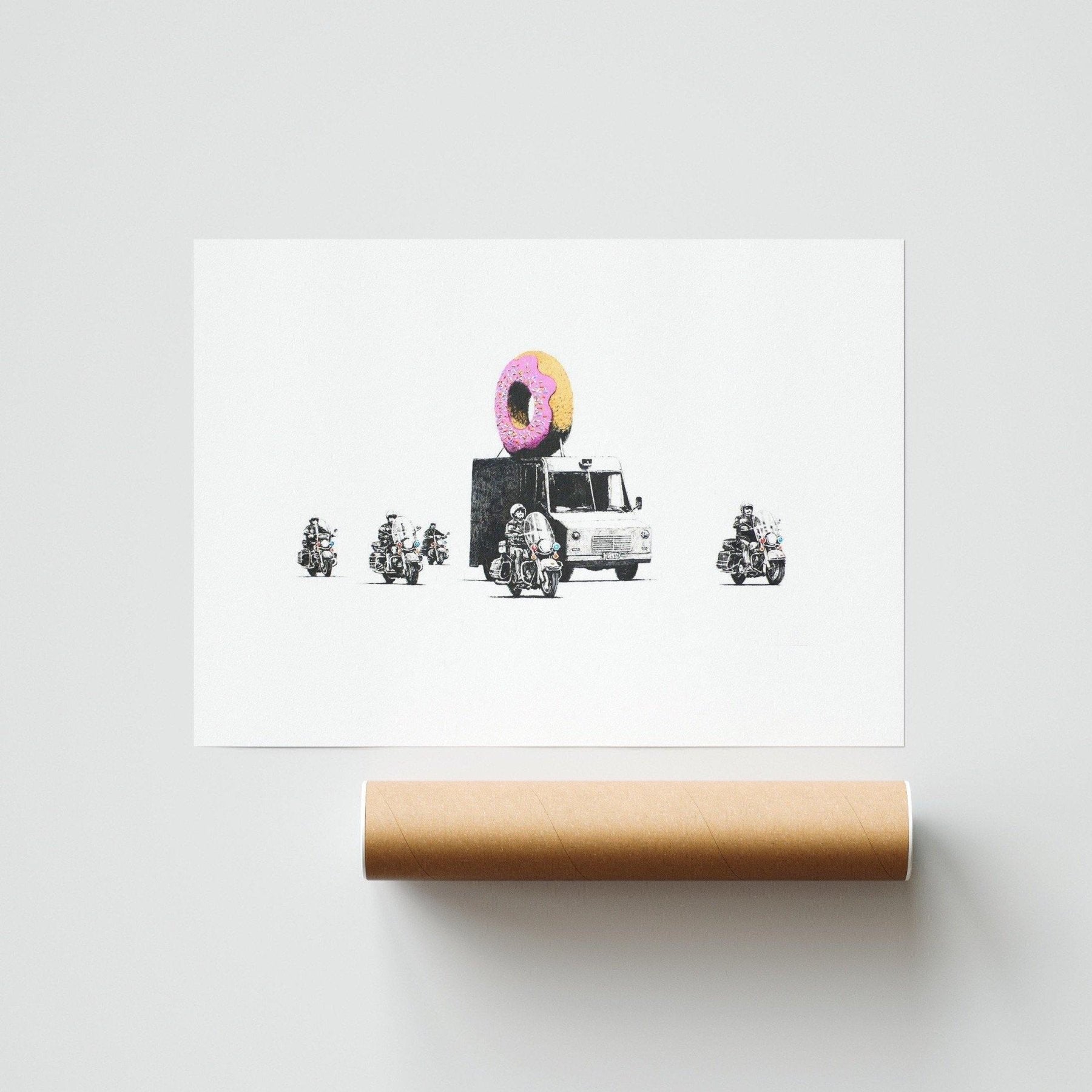 Banksy Donut Poster Art Print - 98typesstreet art