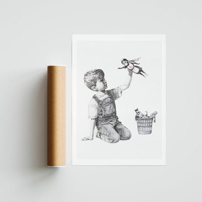 Banksy Game Changer | Superhero NHS Poster - 98typesstreet art