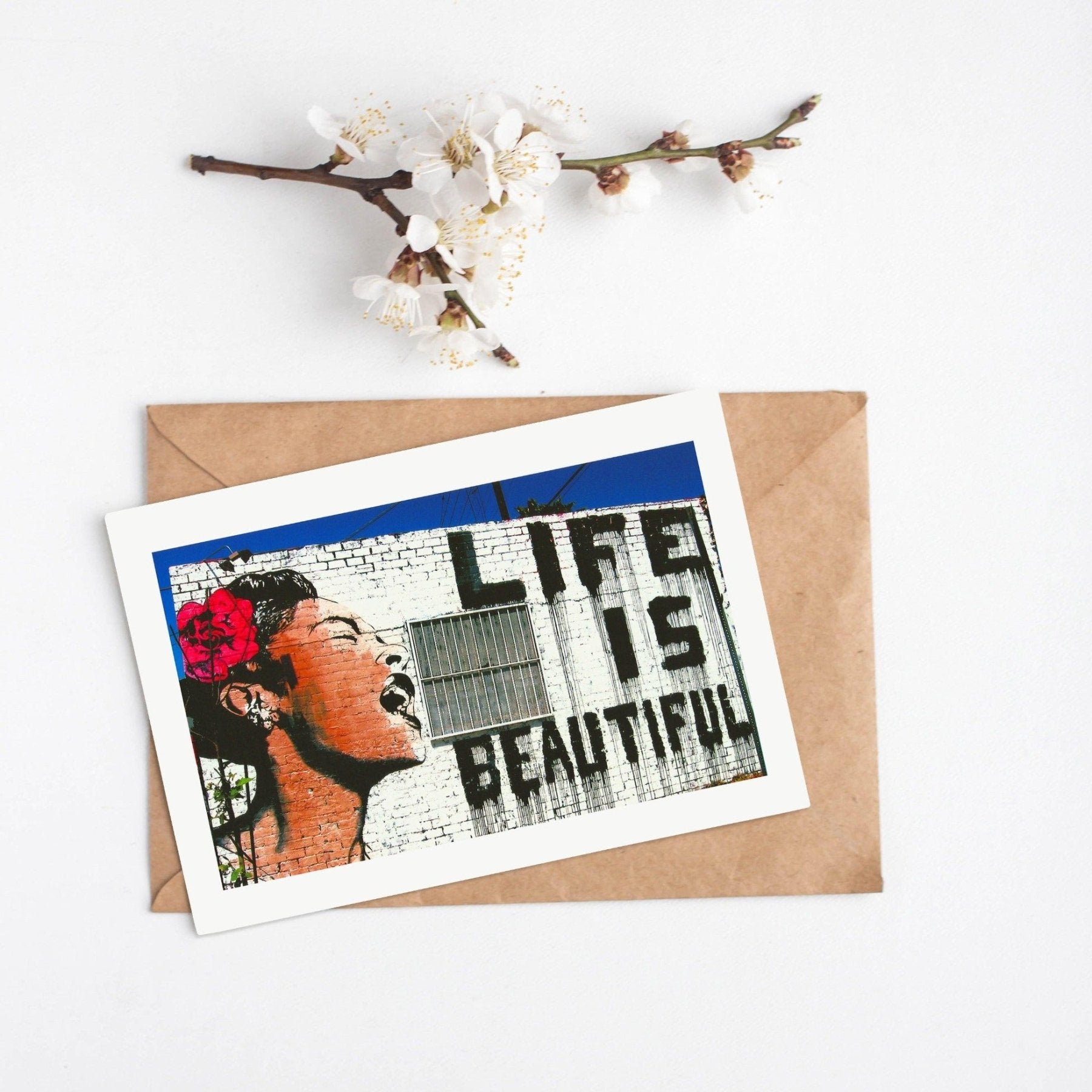 Banksy Life is Beautiful Print - 98typesstreet art