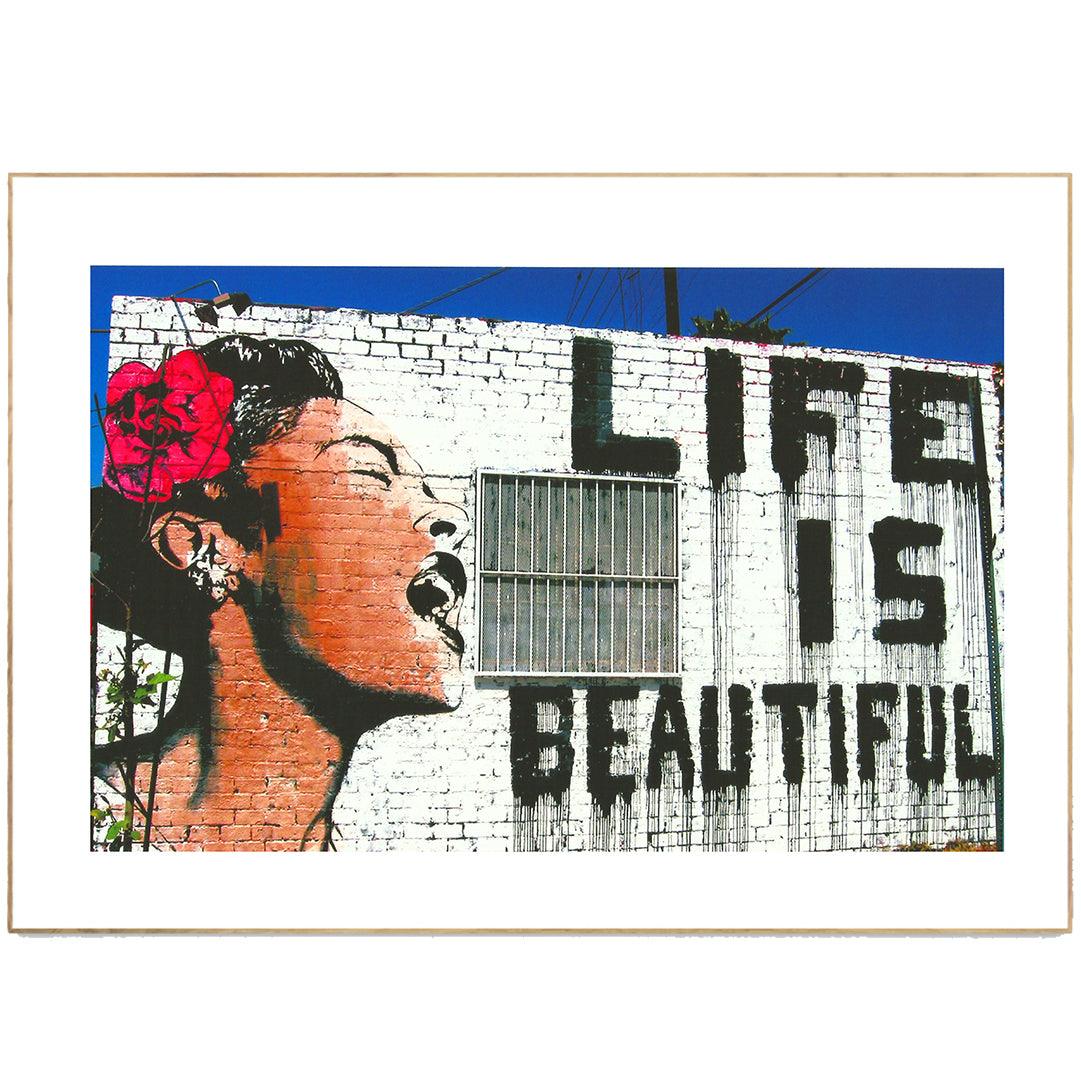 Banksy Life is Beautiful Print - 98typesstreet art
