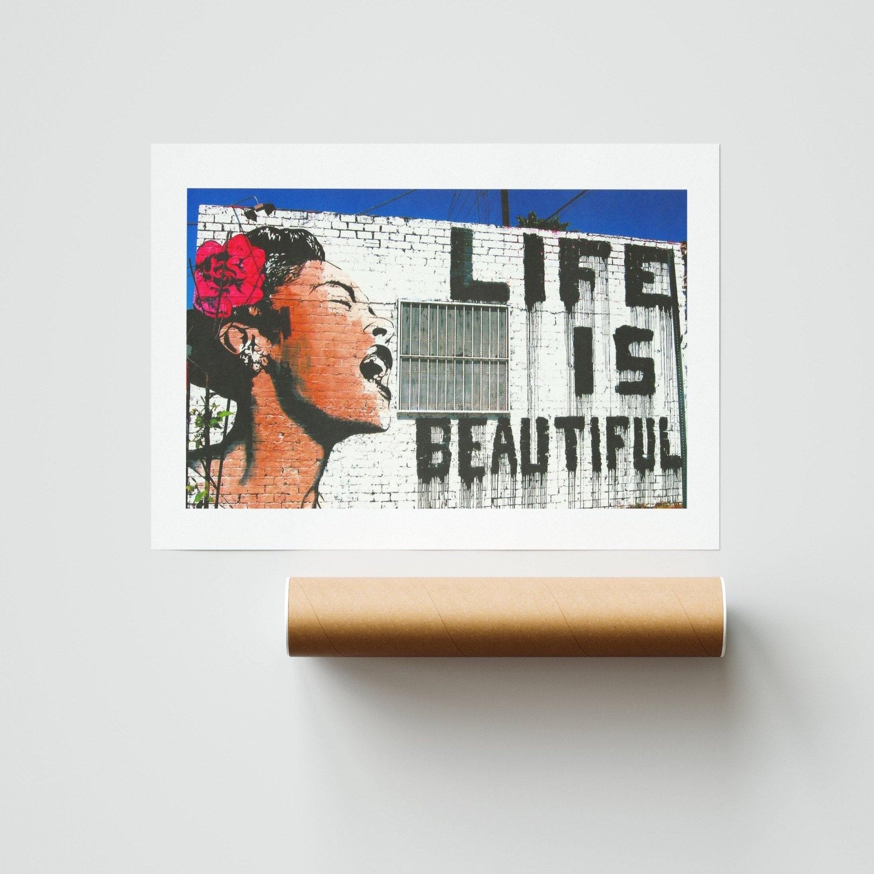 Banksy Life is Beautiful Print - 98typesstreet art