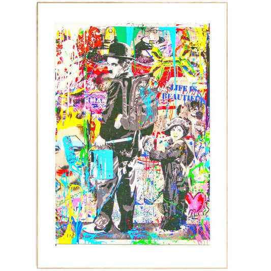 Brainwash Charlie Chaplin The Kid Print - 98typesstreet art