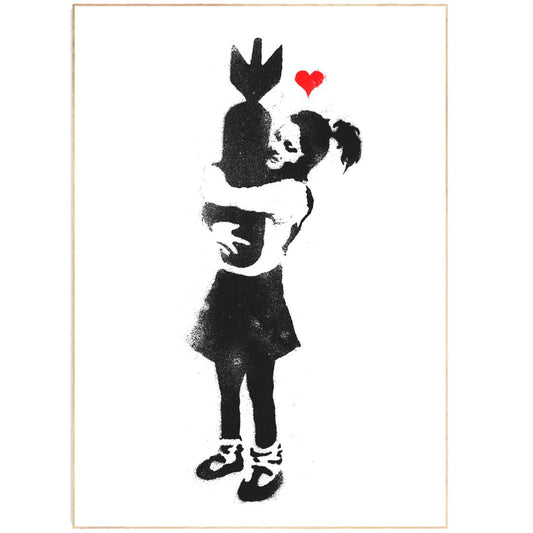 Hugging Bomb "Bomb Hugger" Graffiti Art Poster - 98typesstreet art