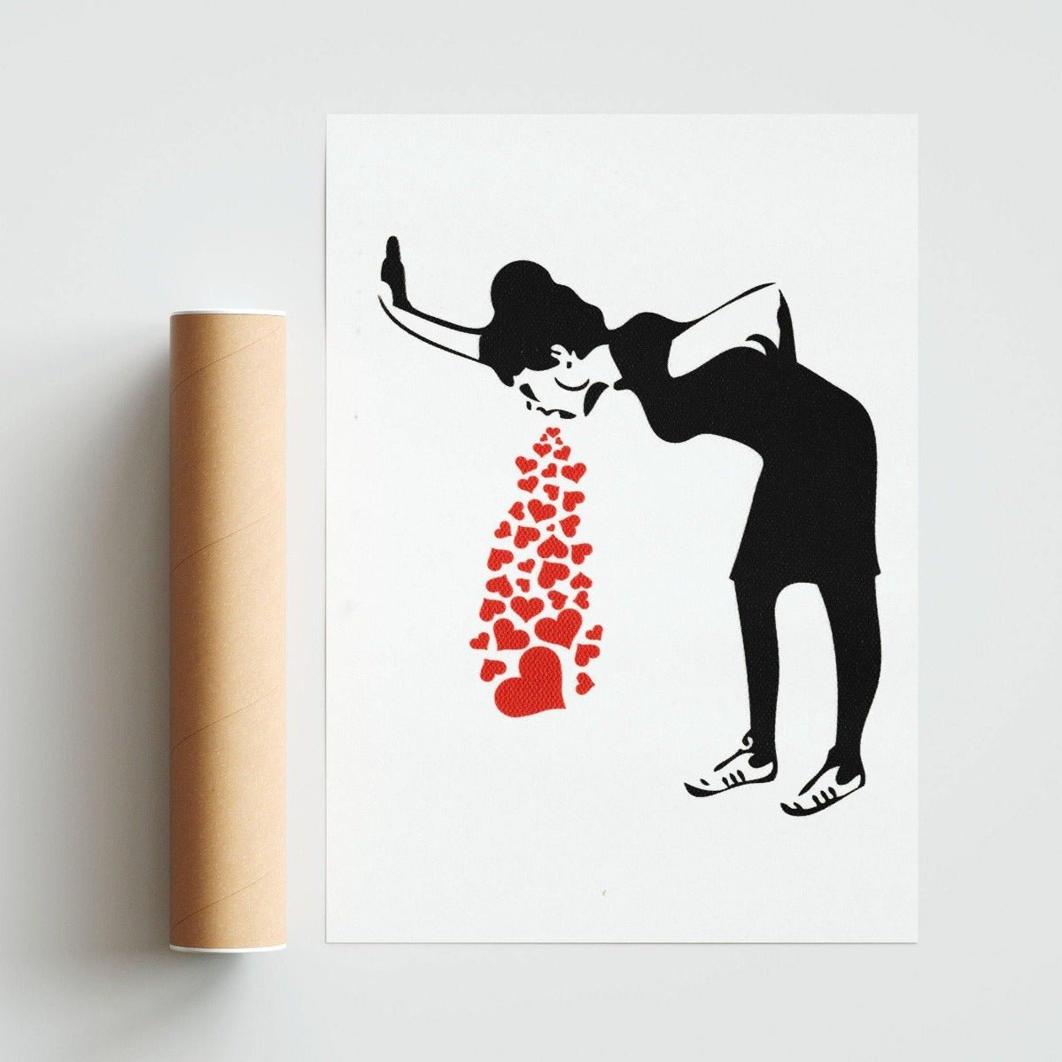Lovesick Girl Art Print Banksy - 98typesstreet art