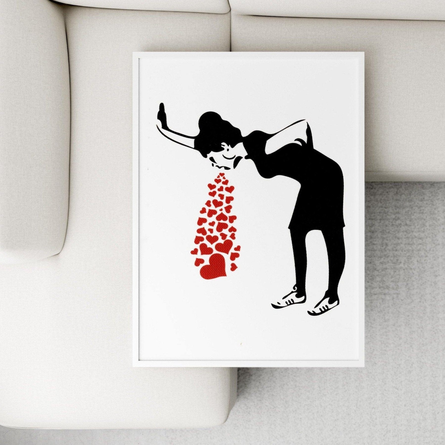 Lovesick Girl Art Print Banksy - 98typesstreet art