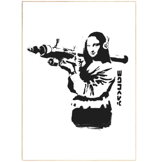 Mona Lisa Banksy Poster - 98typesstreet art