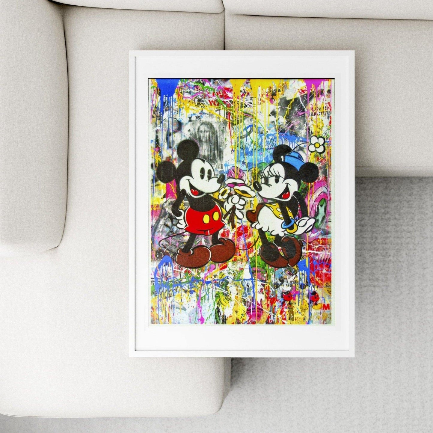 Mr. Brainwash Love Mickey Mouse Print - 98typesstreet art