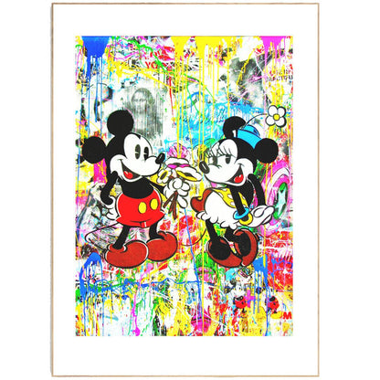 Mr. Brainwash Love Mickey Mouse Print - 98typesstreet art