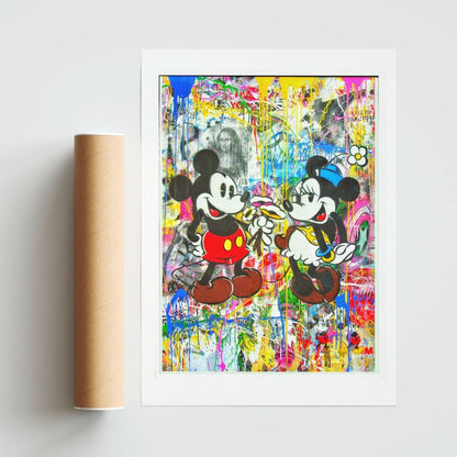 Mr. Brainwash Love Mickey Mouse Print - 98typesstreet art