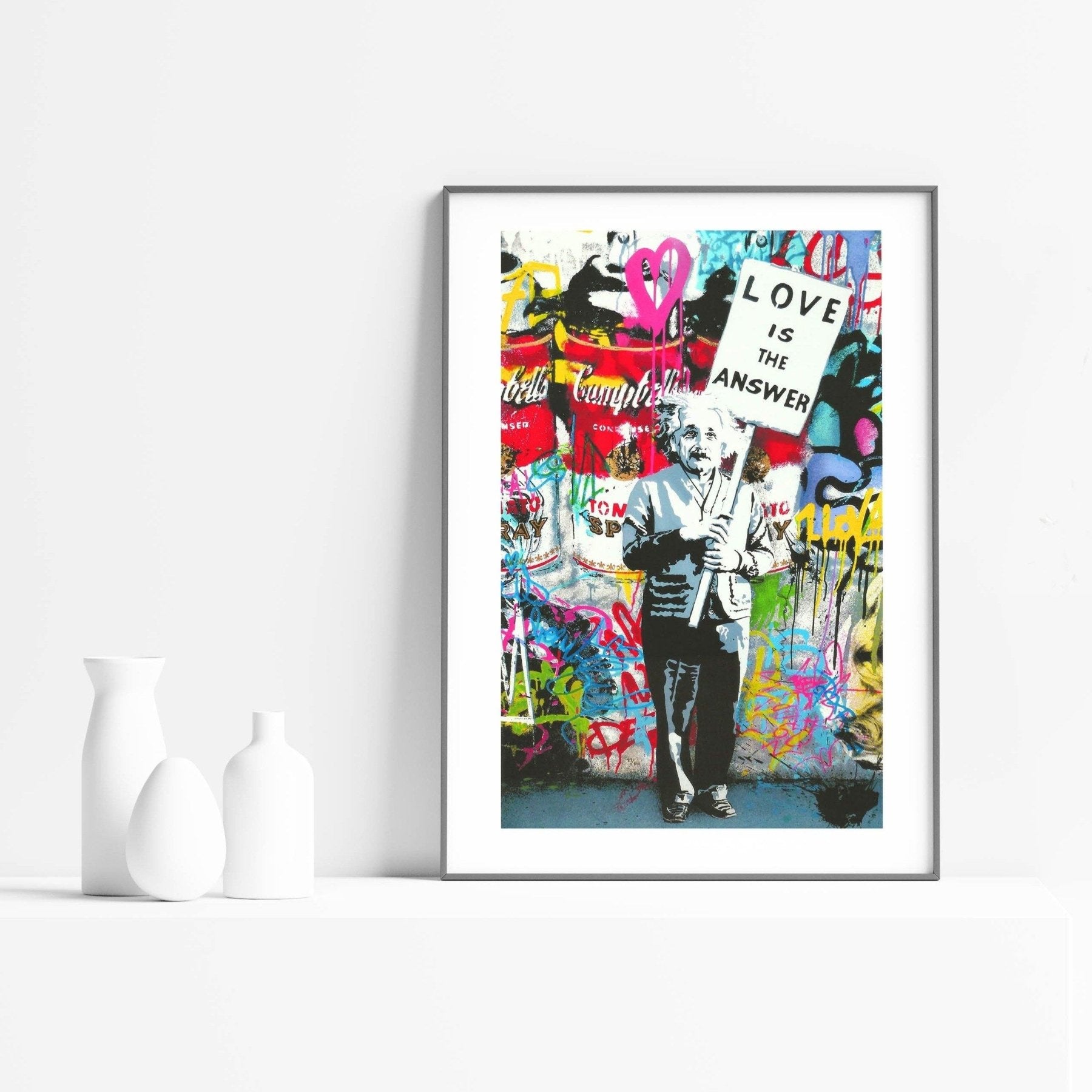Mr Brainwash Poster | Love is the answer - 98typesstreet art