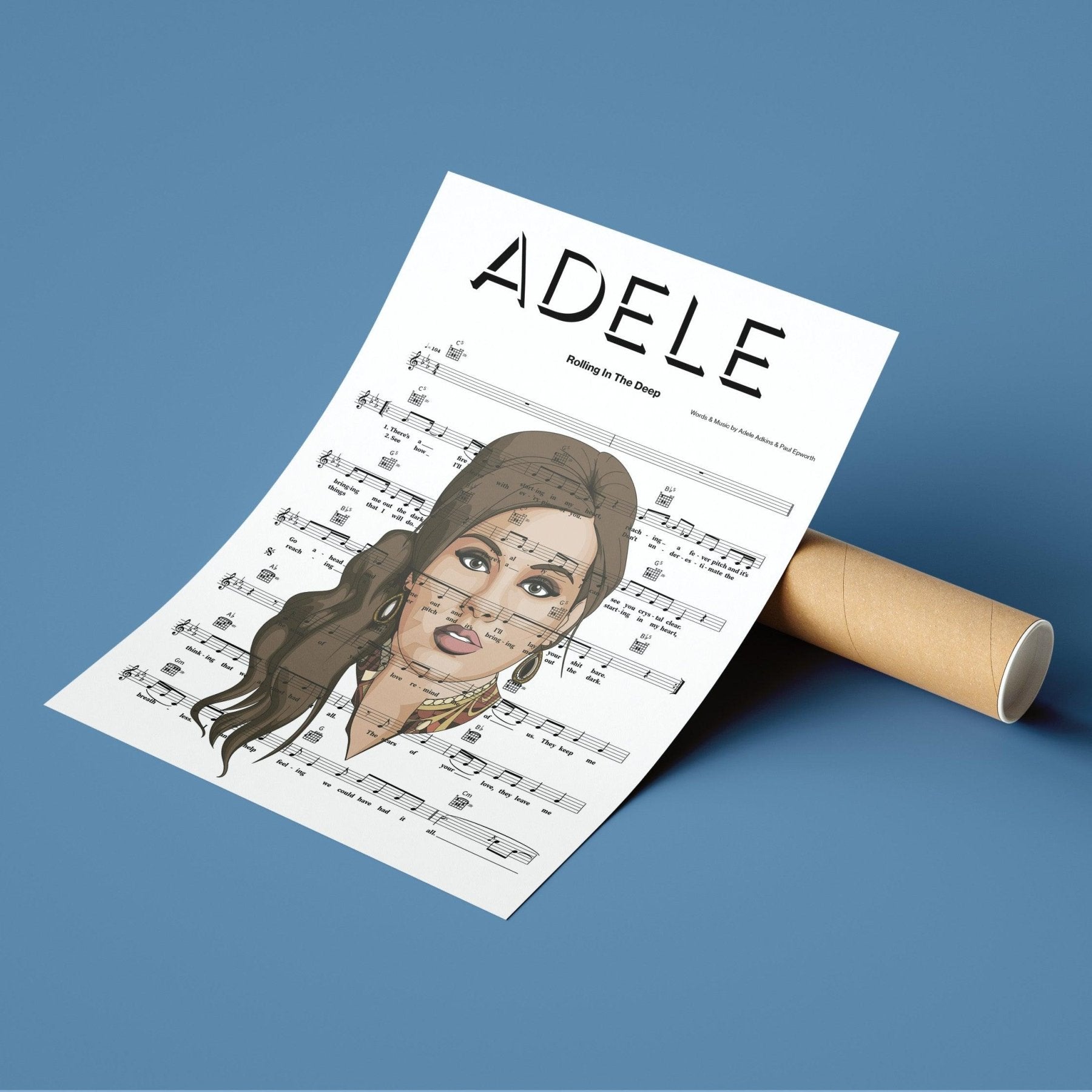 Adele - Rolling in the Deep Print - 98typessweet music
