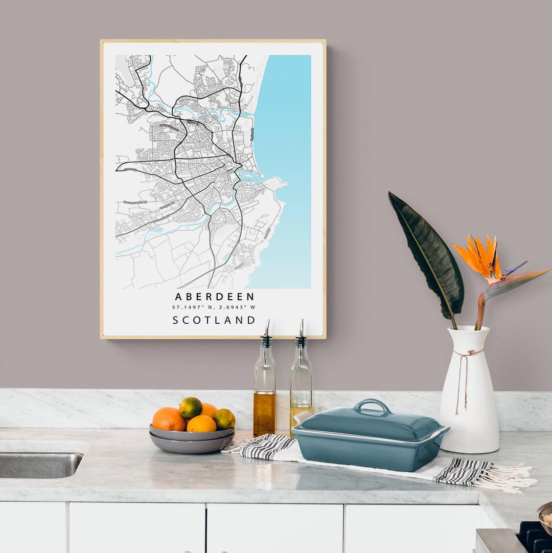 Aberdeen City Map Print - 98typesUK Maps
