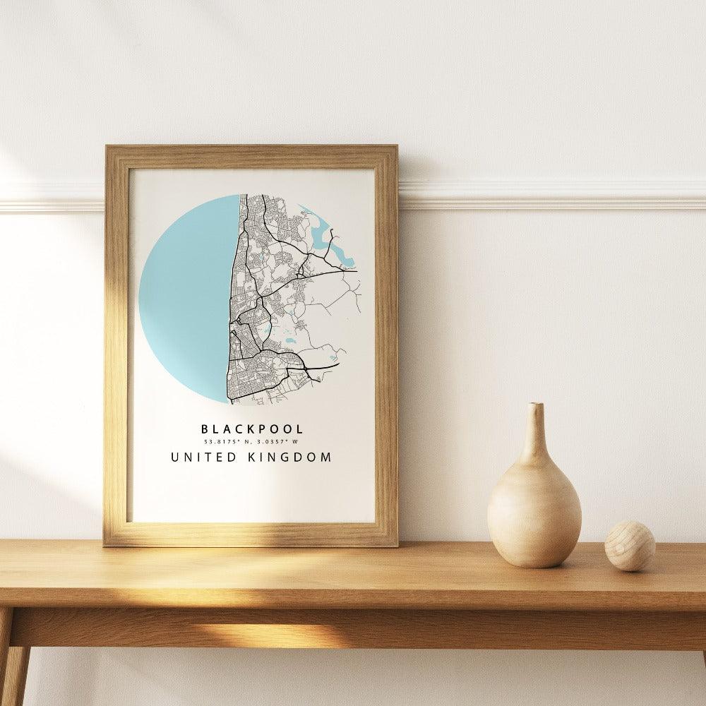 Blackpool Street City Map Print - 98typesUK Maps