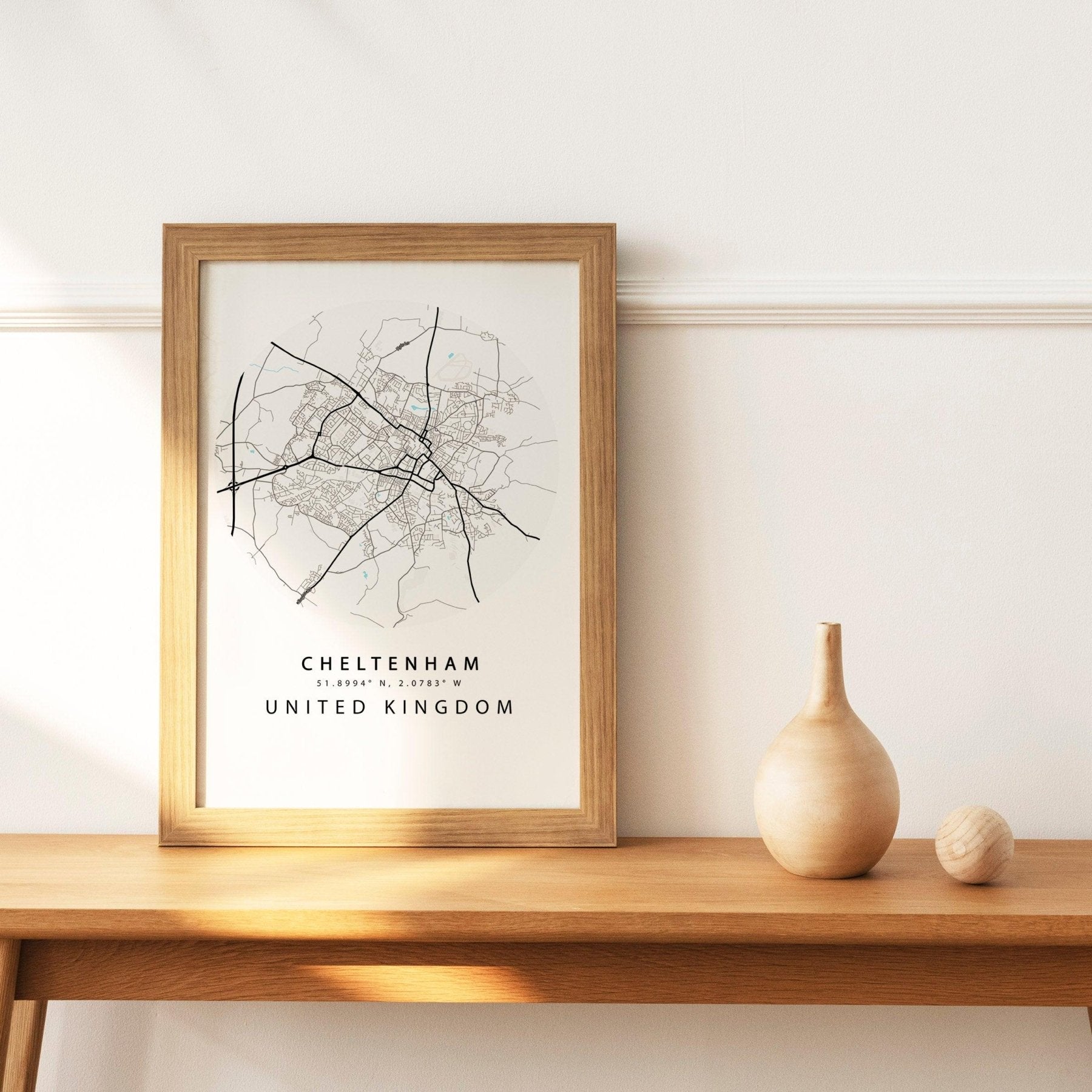 Cheltenham Street City Map Print - 98typesUK Maps