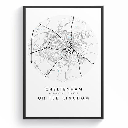 Cheltenham Street City Map Print - 98typesUK Maps