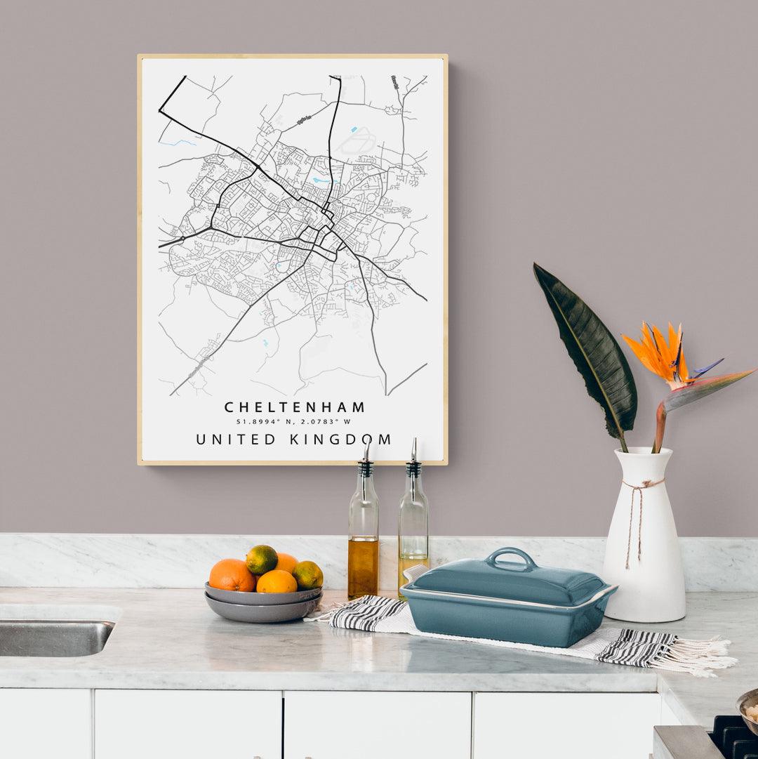Cheltenham Street City Map Print - 98typesUK Maps