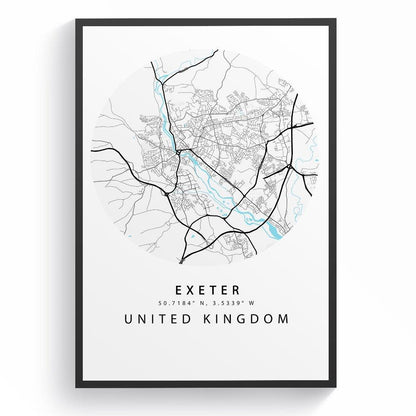 Exeter Street City Map Print - 98typesUK Maps