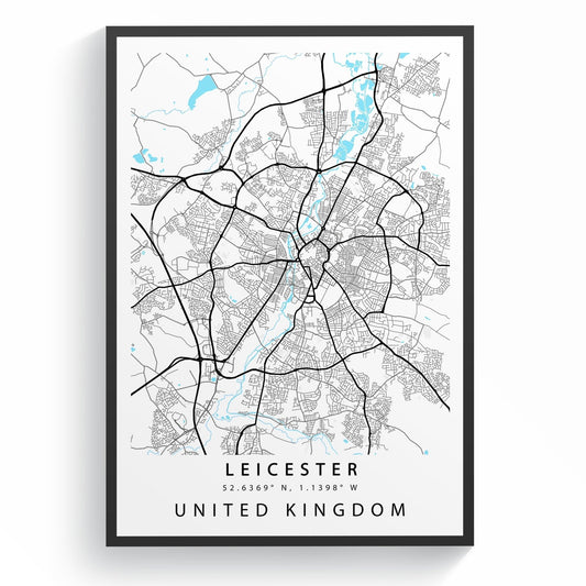 Leicester Street City Map Print - 98typesUK Maps