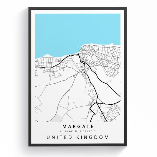 Margate Street City Map Print - 98typesUK Maps
