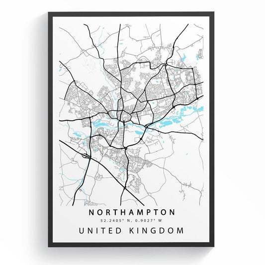 Northampton Street City Map Print - 98typesUK Maps
