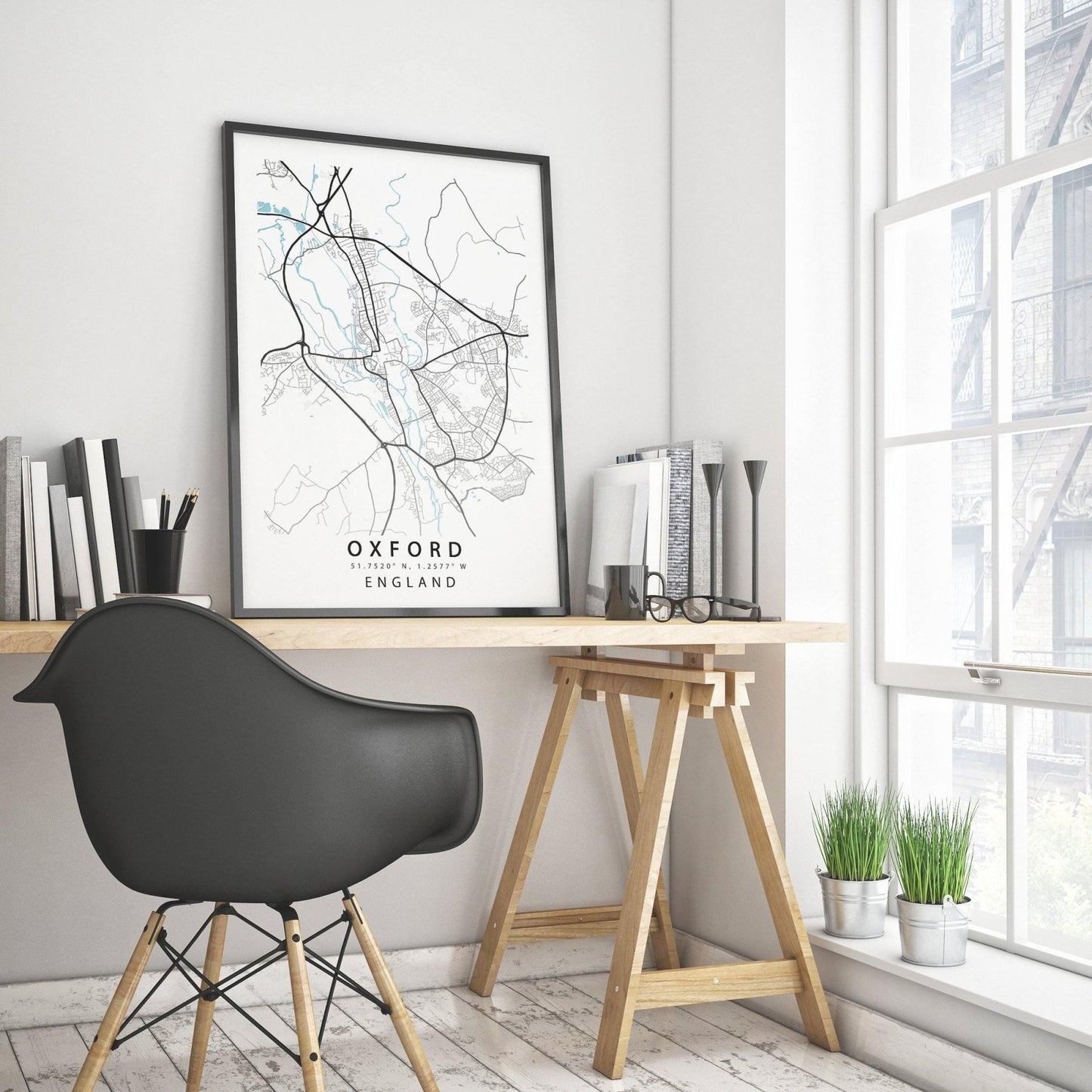 OXFORD City Map Print - 98typesUK Maps