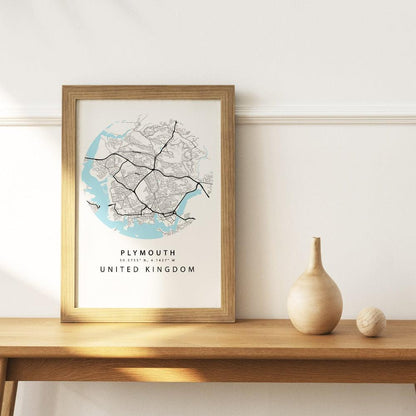 Plymouth Street City Map Print - 98typesUK Maps