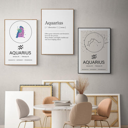 Aquarius Constellation Prints - 98typeszodiac
