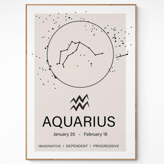 Aquarius Constellation Prints - 98typeszodiac