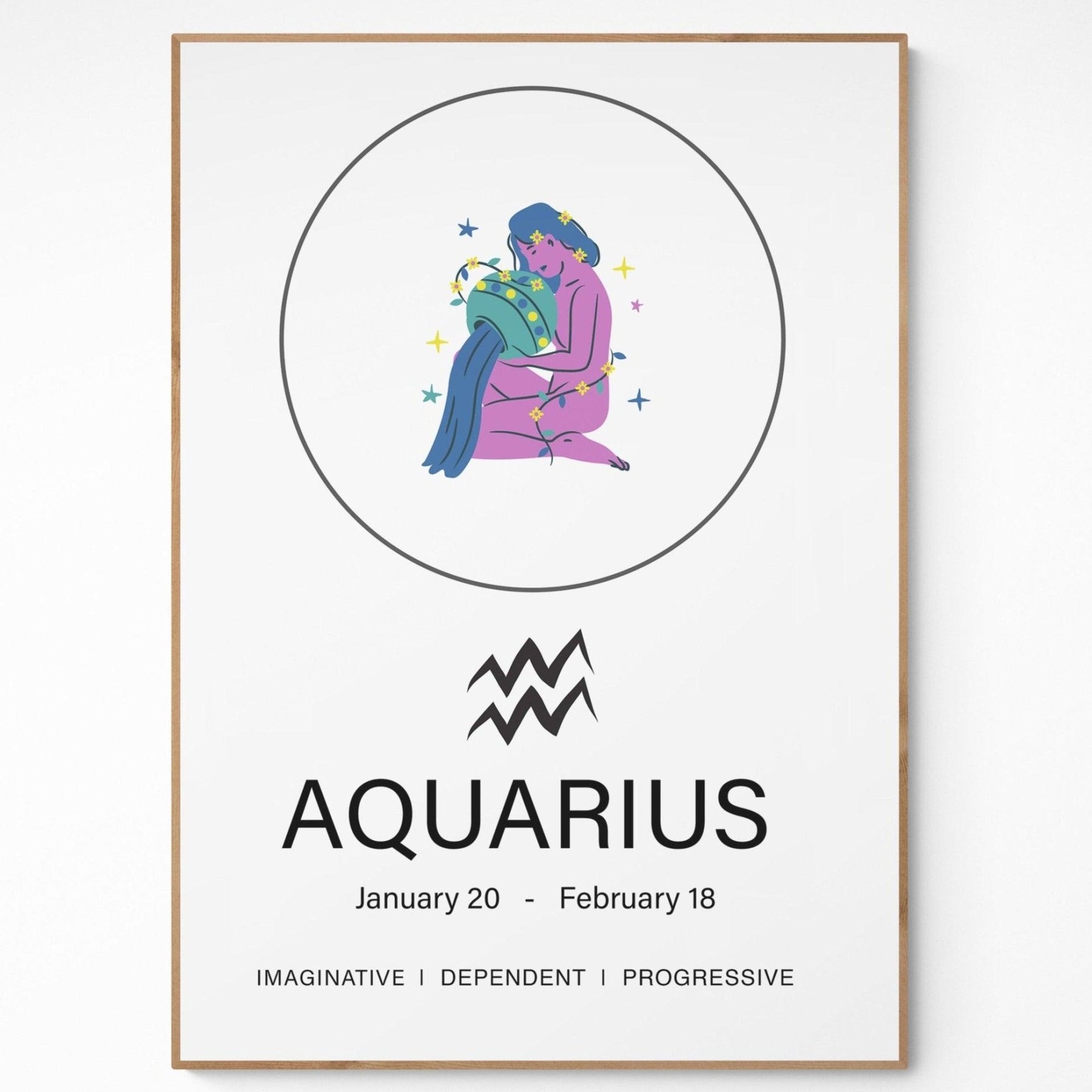 Aquarius Sign Prints - 98typeszodiac