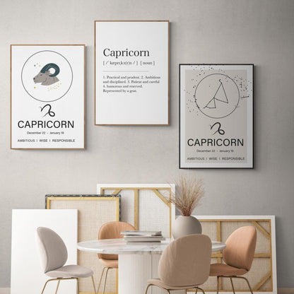 Capricorn Sign Prints - 98typeszodiac
