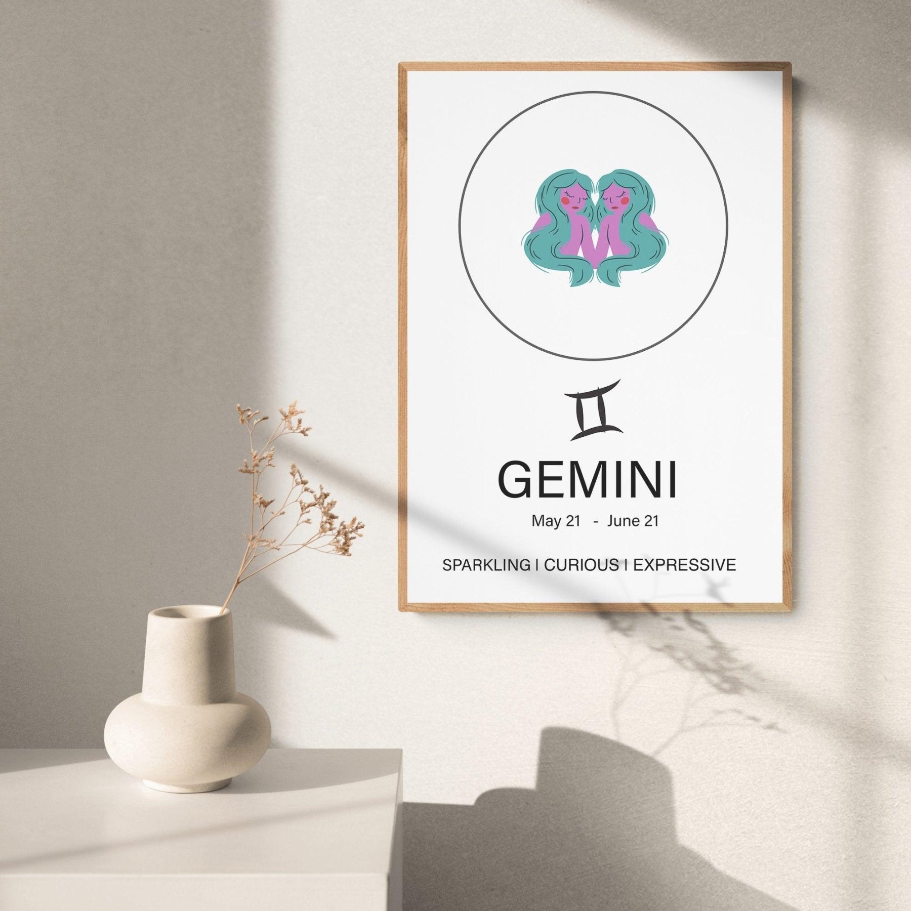Gemini Sign Prints - 98typeszodiac