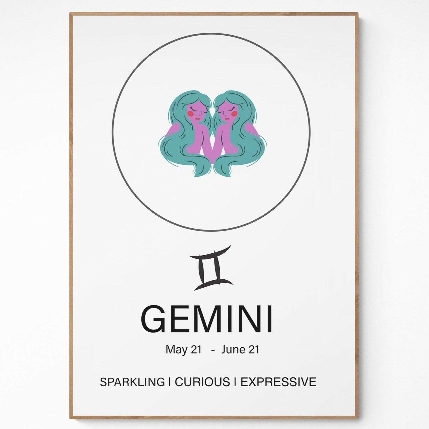 Gemini Sign Prints - 98typeszodiac