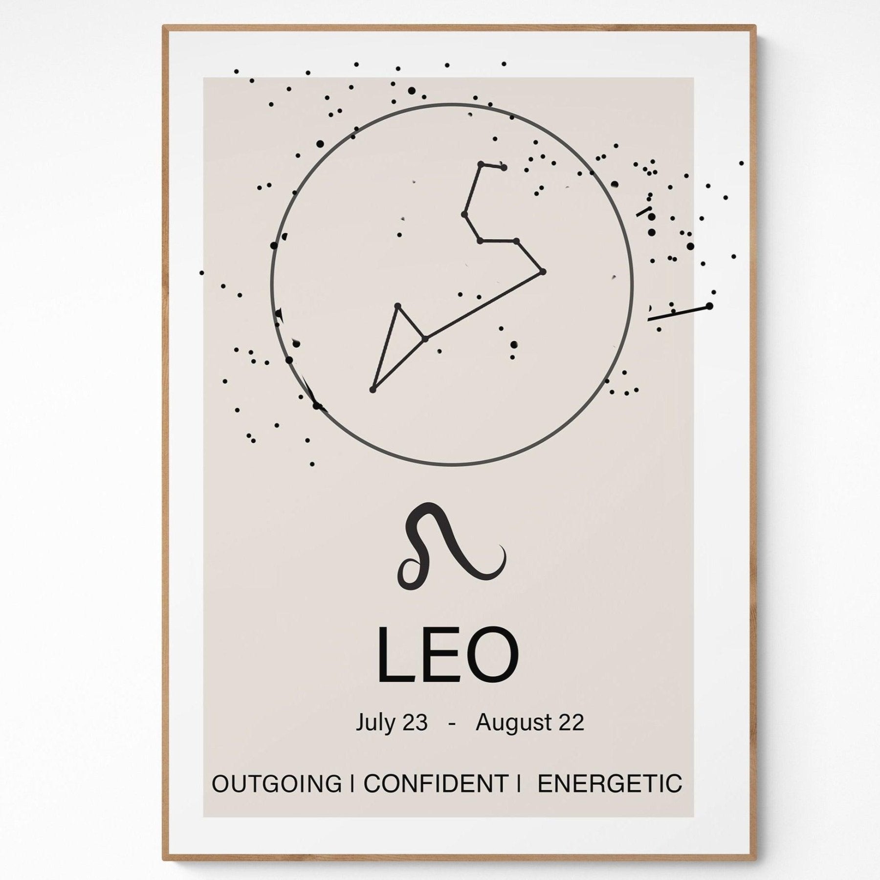 ♌ Leo Definition Prints | 98 Unique Zodiac Signs Posters – 98types