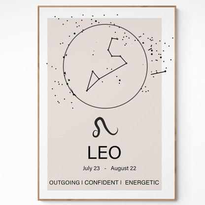 Leo Constellation Prints - 98typeszodiac