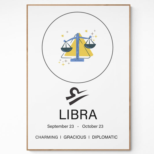Libra Sign Prints - 98typeszodiac