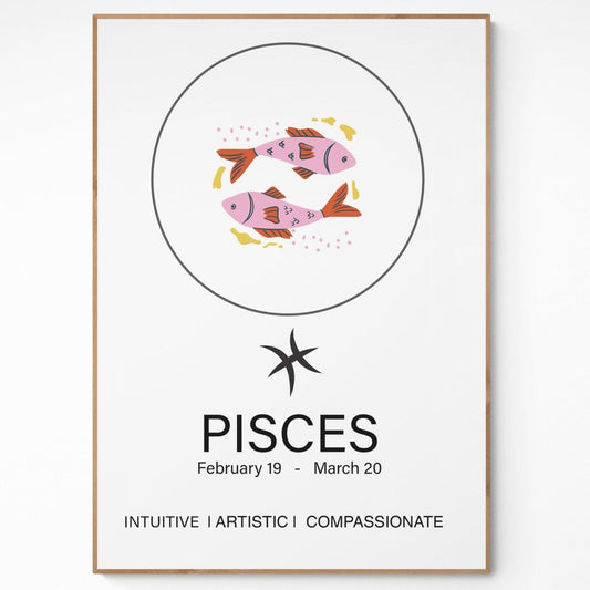 Pisces Sign Prints - 98typeszodiac