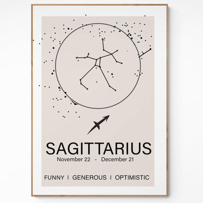 Sagittarius Constellation Prints - 98typeszodiac