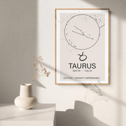 Taurus Constellation Prints - 98typeszodiac