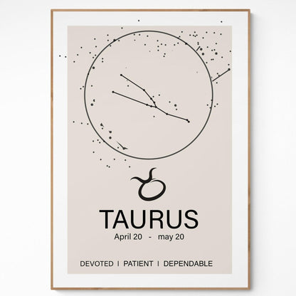 Taurus Constellation Prints - 98typeszodiac