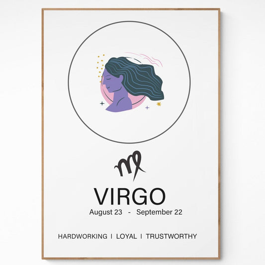 Virgo Sign Prints - 98typeszodiac